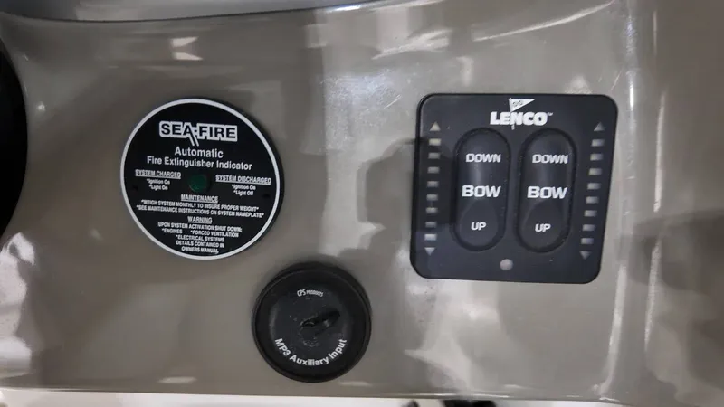 Slide: The Image of Control panel of a 2007 Crownline 240 LS boat. - 22