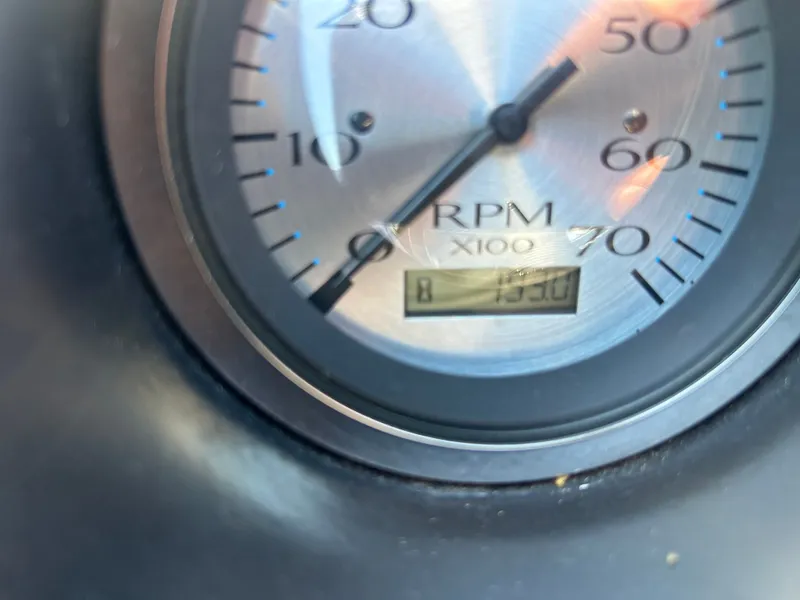 Slide: The Image of Tachometer of a 2014 Bennington R2550 showing 1930 RPM. - 17