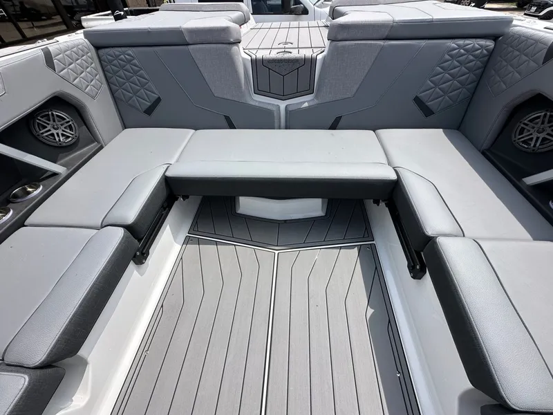 Slide: The Image of Interior of the 2026 Nautique Super Air Nautique GS22 boat. - 12