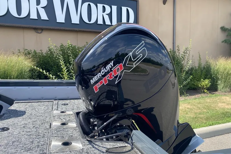 Slide: The Image of 2026 Ranger VX1788 WT boat with Mercury Pro XS engine, outdoor setting. - 4