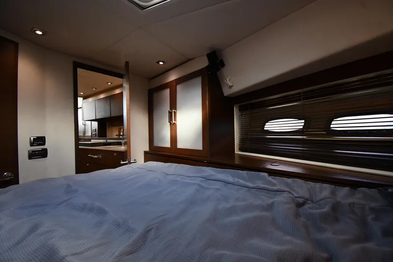 Slide: The Image of Luxurious interior cabin of 2013 Sea Ray Sundancer 540 yacht with modern amenities. - 30
