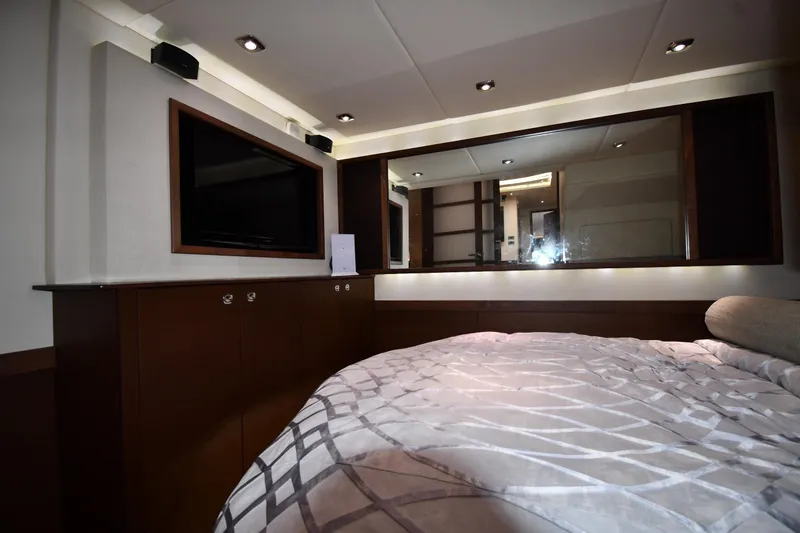 Slide: The Image of Luxurious interior of 2013 Sea Ray Sundancer 540 yacht with elegant bedroom and modern amenities. - 47