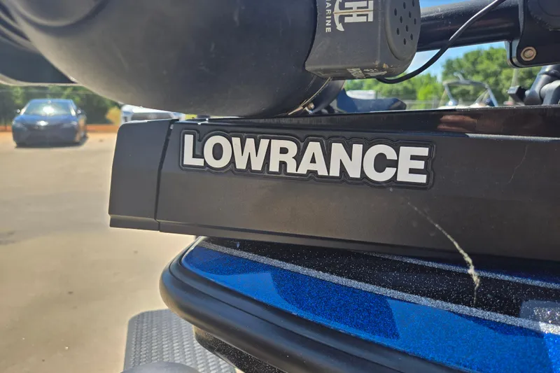 Slide: The Image of Close-up of Lowrance equipment on a 2023 Nitro Z20 Pro boat. - 18