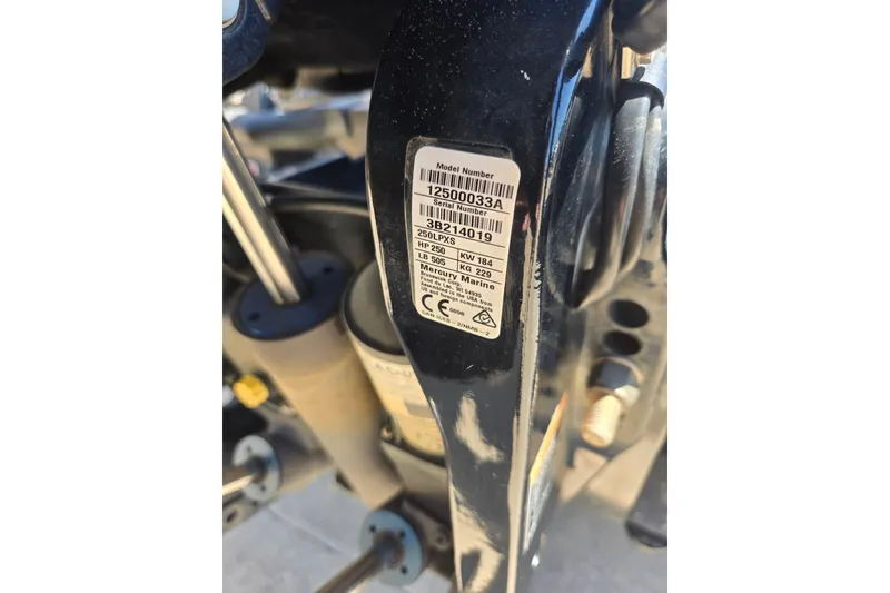Slide: The Image of Close-up of a Nitro Z20 Pro 2023 model label on a mechanical component. - 9
