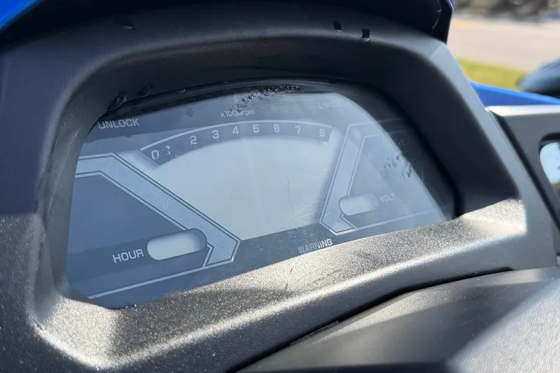 Slide: The Image of Close-up of 2017 Yamaha WaveRunner VX Limited dashboard display. - 7