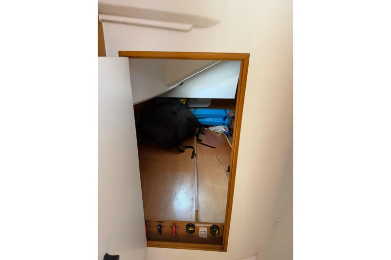 Slide: The Image of Interior storage space of a 2015 Jeanneau Sun Odyssey 349 sailboat. - 32