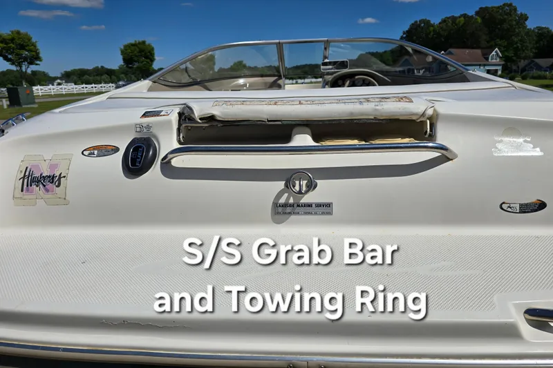 Slide: The Image of 1999 Bayliner 1850 Capri SS boat with S/S grab bar and towing ring. - 9