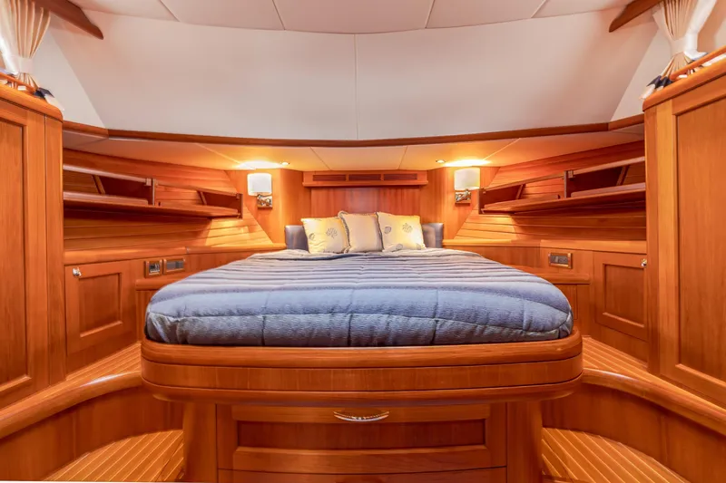 Slide: The Image of Luxurious cabin interior of 2014 Grand Banks 46 Eastbay SX yacht. - 55