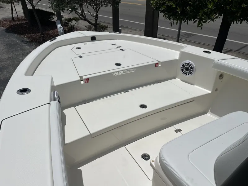Slide: The Image of Interior view of the 2026 Pathfinder 2400 Open boat. - 14