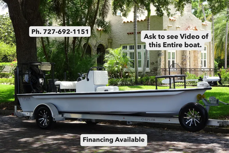 The Image of 2024 Xplor X18 Delta D18 boat on trailer, financing available, contact for video. - 0
