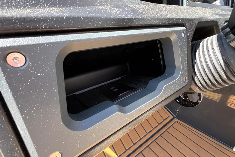 Slide: The Image of Storage compartment of 2026 MB B52 23 Alpha boat with sleek design and detailing. - 45
