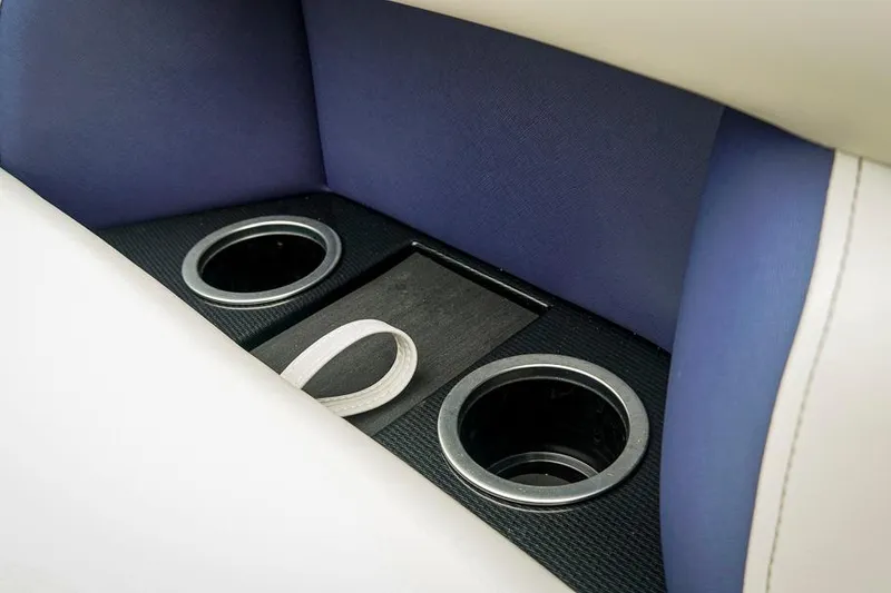 Slide: The Image of 2026 Trifecta LE 22RF interior cup holders with sleek design. - 22
