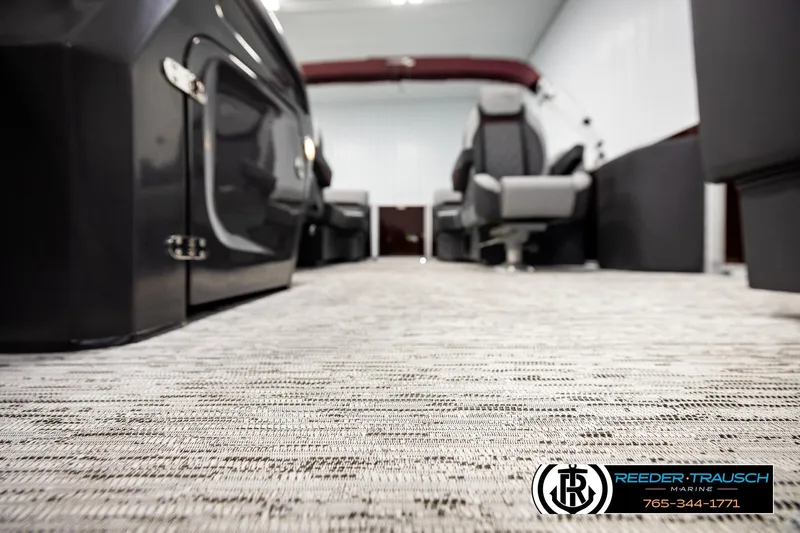Slide: The Image of 2026 Bennington S20 Luxe interior with plush seating and modern design. - 42