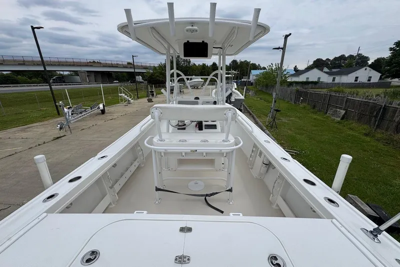 Slide: The Image of 2014 Steiger Craft 21 Tournament boat with spacious deck and modern design. - 4