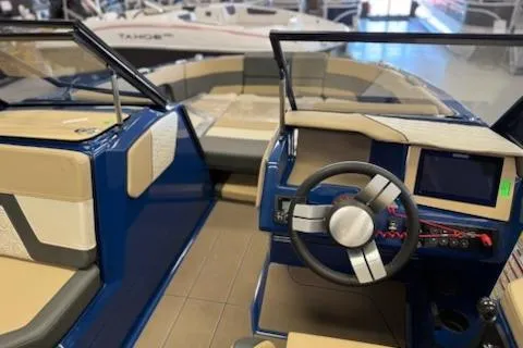 Slide: The Image of 2026 Heyday H22 boat interior with modern dashboard and seating. - 5