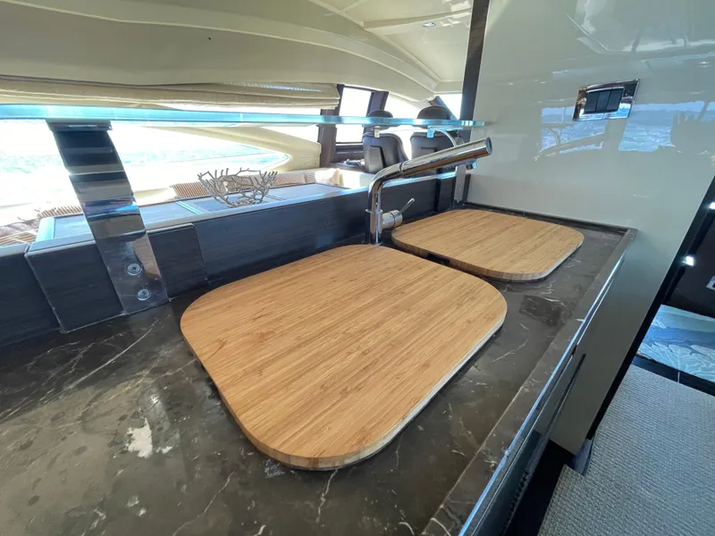 Slide: The Image of Luxurious kitchen on a 2014 Azimut 70 yacht. - 48