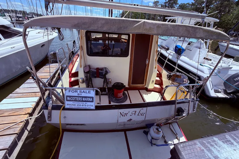 Slide: The Image of 1985 Lancer Yachts 40 Motorsailer for sale at McCotters Marina, docked in Washington, NC. - 2