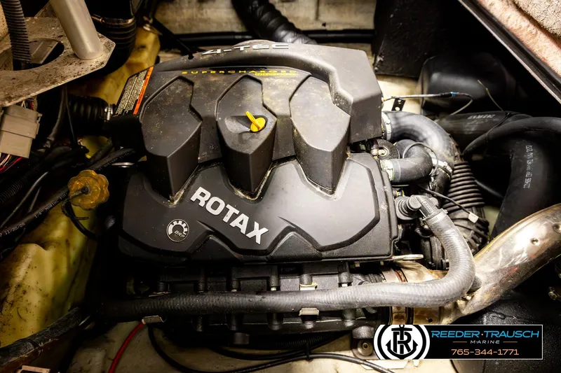 Slide: The Image of 2007 Sea Doo 150 Speedster Rotax engine in a marine setting. - 32
