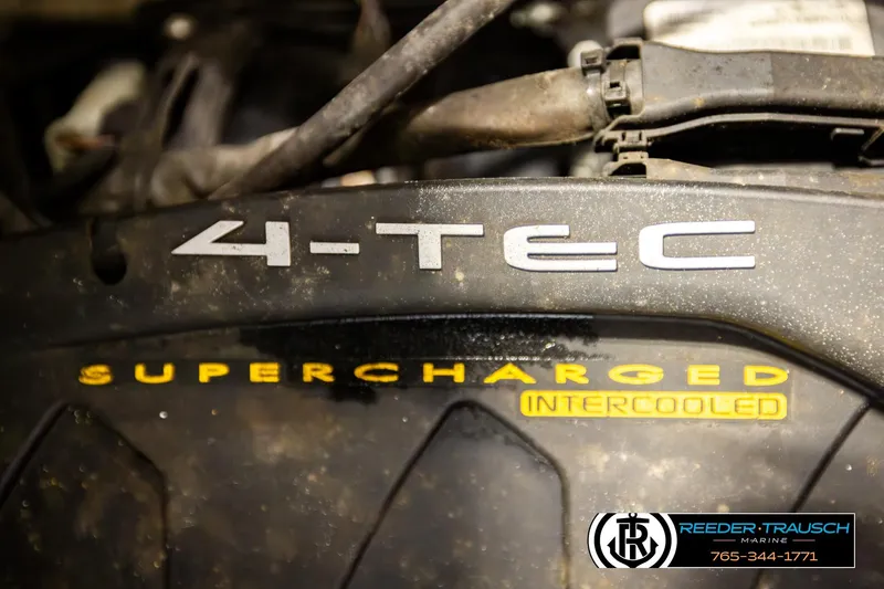 Slide: The Image of 2007 Sea Doo 150 Speedster engine with 4-TEC supercharged intercooled system. - 34