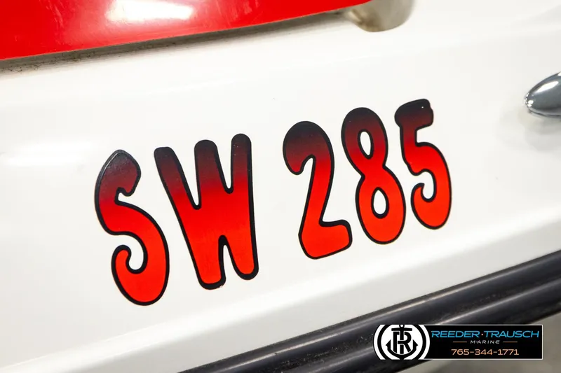Slide: The Image of 2007 Sea Doo 150 Speedster with "SW 285" decal and Reeder-Trausch Marine logo. - 38