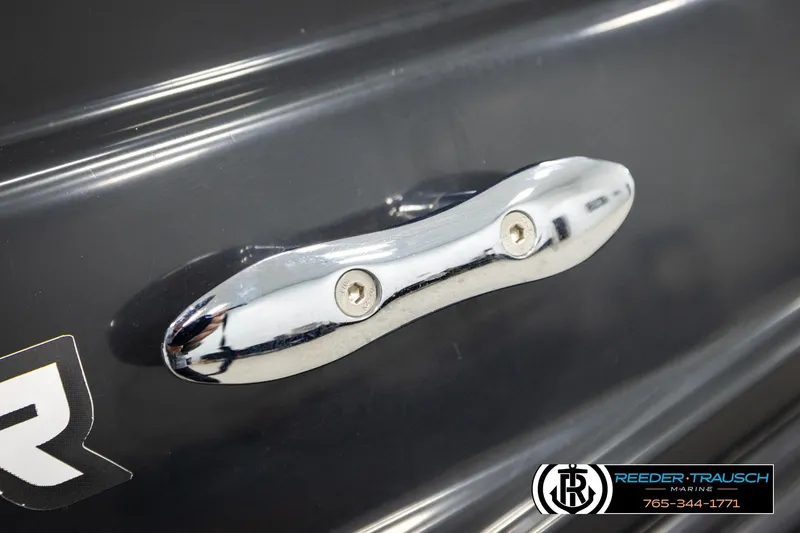 Slide: The Image of Chrome cleat on 2007 Sea Doo 150 Speedster boat hull. - 42