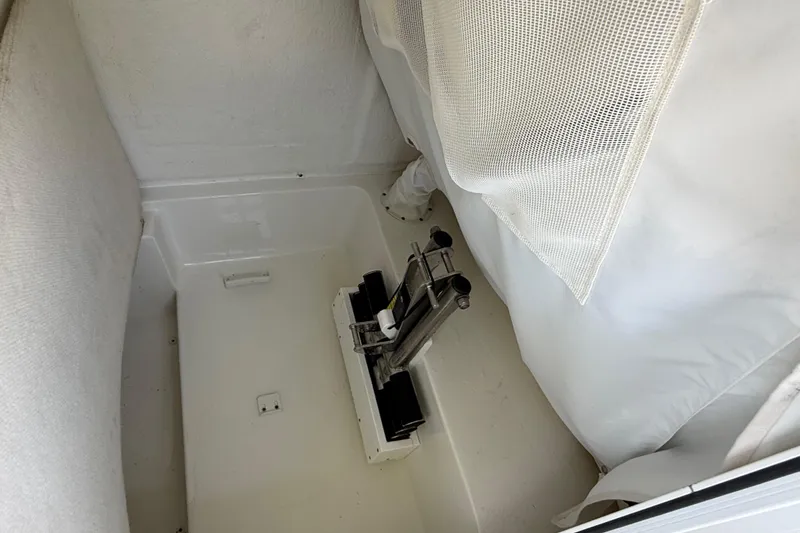 Slide: The Image of Interior storage compartment of 2023 Sea Hunt Ultra 239 SE boat. - 18