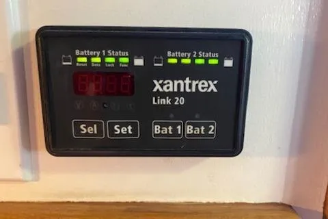 Slide: The Image of Xantrex Link 20 battery monitor on 1972 DeFever 38 Passagemaker yacht. - 33