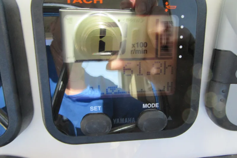Slide: The Image of Close-up of Yamaha tachometer on 2013 Parker 2320 SL Sport Cabin boat. - 41