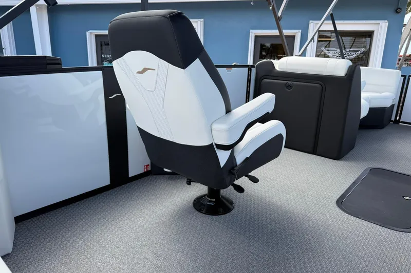 Slide: The Image of Luxury seating on 2026 Evotti 523CS boat, featuring modern design and comfort. - 19
