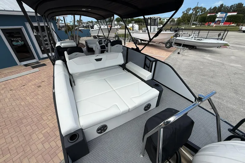 Slide: The Image of Luxurious 2026 Evotti 523CS boat interior with spacious seating and modern design. - 5