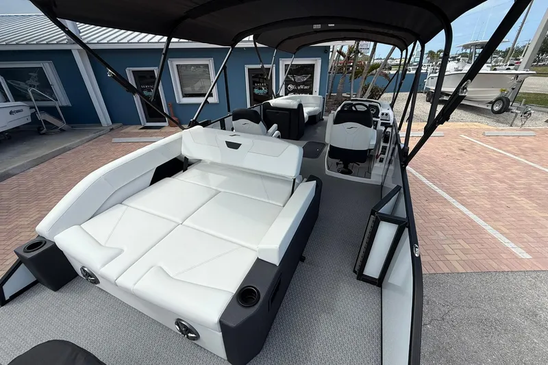 Slide: The Image of Luxurious 2026 Evotti 523CS boat interior with spacious seating and modern design. - 7