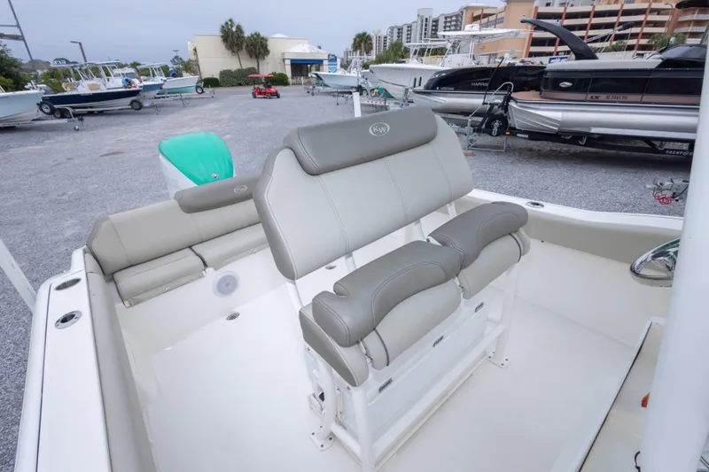 Slide: The Image of 2023 Key West 239 FS boat interior with comfortable seating and modern design. - 46