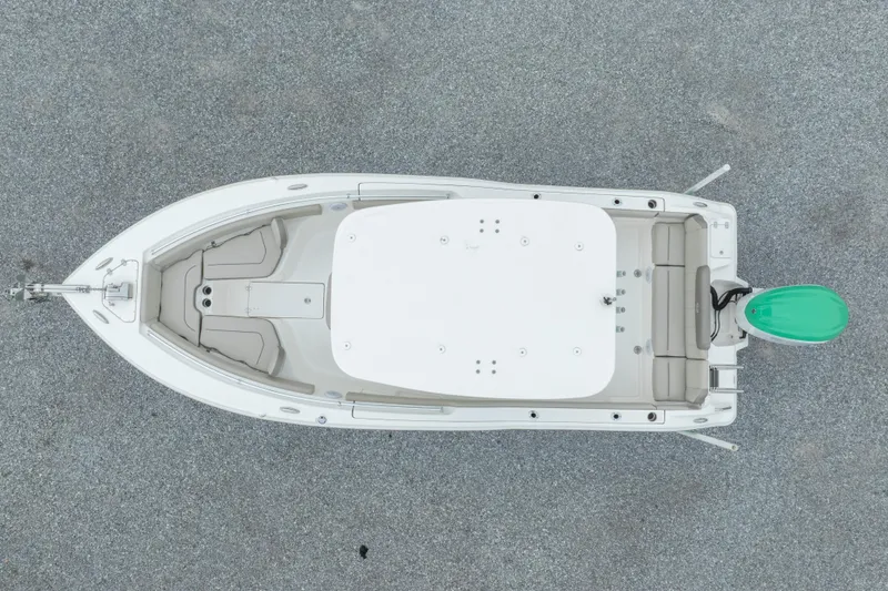 Slide: The Image of Top view of 2023 Key West 239 FS boat on gravel surface. - 5