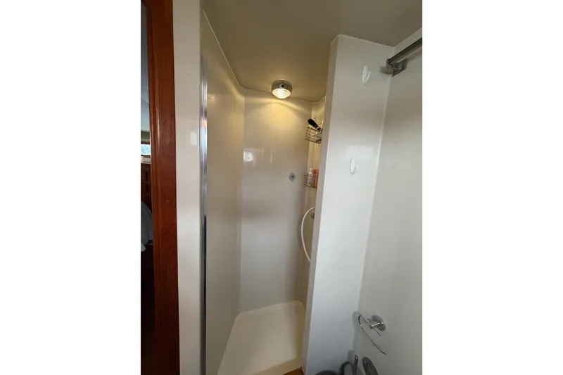 Slide: The Image of Shower area in 1989 45' Californian Aft Cabin Motor Yacht. - 41
