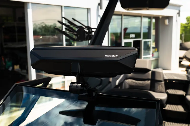 Slide: The Image of 2026 MasterCraft XStar 25 boat dashboard with advanced navigation system. - 50