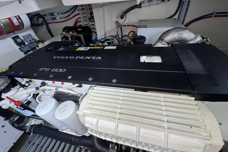 Slide: The Image of Engine room of 2018 Tiara Yachts C44 Coupe with Volvo Penta IPS 600 engine. - 37