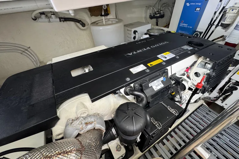 Slide: The Image of Manufacturer Provided Image: 2018 Tiara Yachts C44 Coupe floor plan, top view, detailed interior layout. - 46