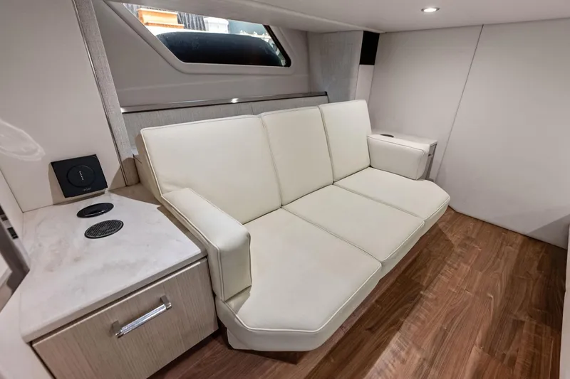 Slide: The Image of Luxurious interior of 2025 Formula 500 Super Sport Crossover with elegant seating and modern design. - 27