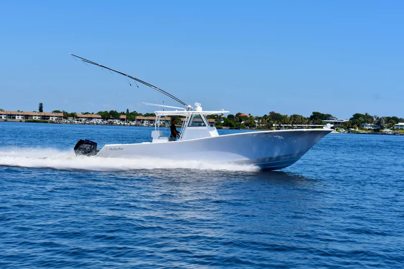 The Image of 2022 Onslow Bay 41 Tournament boat cruising on a sunny day. - 0
