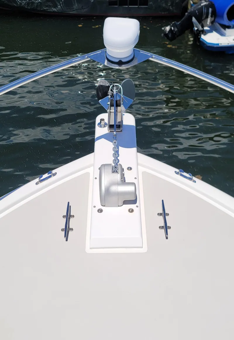 Slide: The Image of Bow view of Eastport 32 OBX yacht, year 2015. - 15