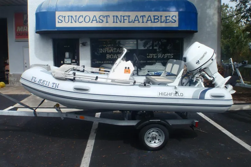 The Image of 2022 Highfield Classic 360 GT inflatable boat on trailer at Suncoast Inflatables. - 0