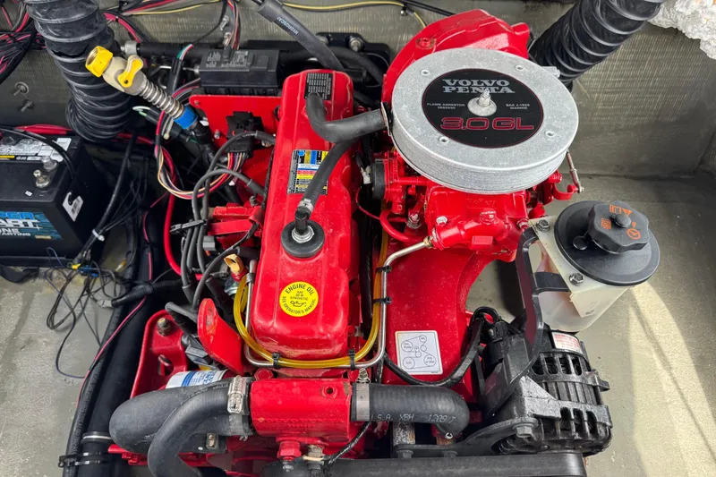 Slide: The Image of Volvo Penta 3.0GL engine in a 2008 Glastron MX 175 boat. - 23