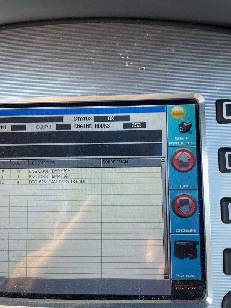 Slide: The Image of 2011 Supra Sunsport engine control display showing fault codes. - 10