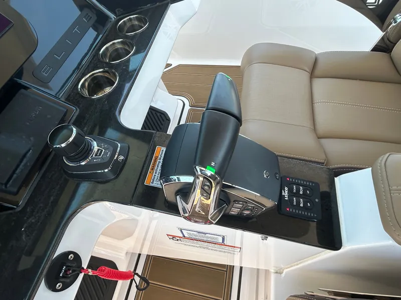Slide: The Image of Interior of 2025 Monterey Elite 30 OB with control console. - 21