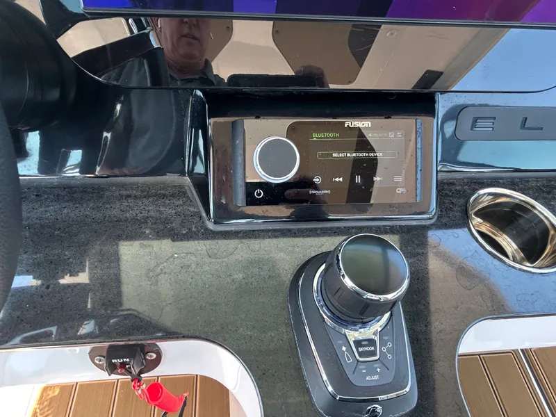 Slide: The Image of Dashboard of 2025 Monterey Elite 30 OB with Bluetooth control. - 22