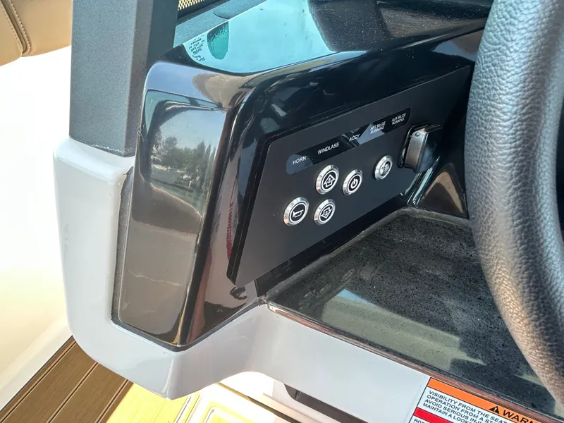 Slide: The Image of Dashboard of 2025 Monterey Elite 30 OB with controls. - 23
