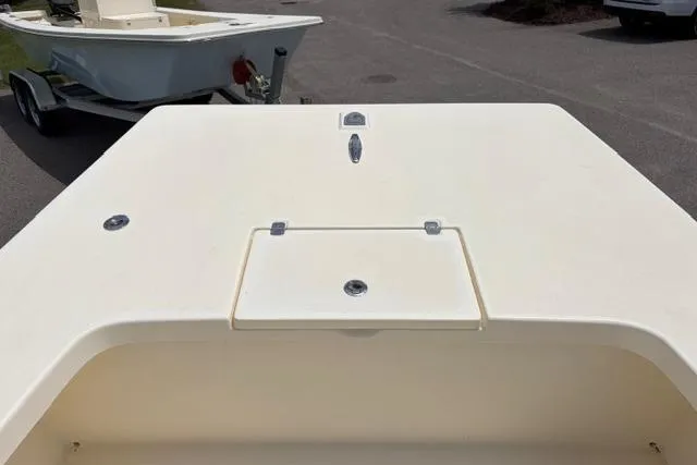 Slide: The Image of 2026 Jones Brothers Bateau 23 boat deck, featuring a clean, minimalist design. - 6