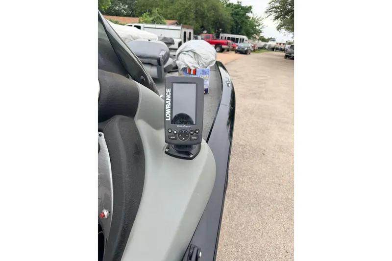 Slide: The Image of 2014 Tracker Pro Team 175 TXW with Lowrance fish finder on deck. - 10
