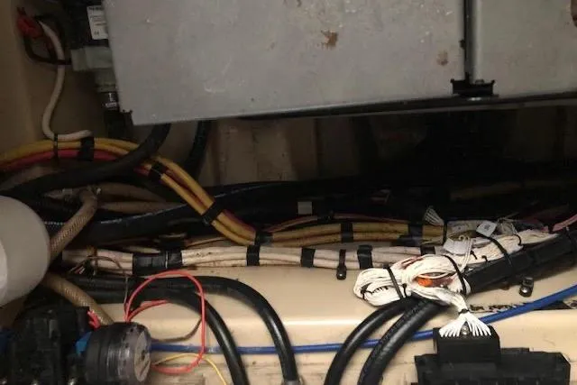Slide: The Image of Engine compartment wiring of a 2013 Ranger Tugs R-29 S boat. - 45