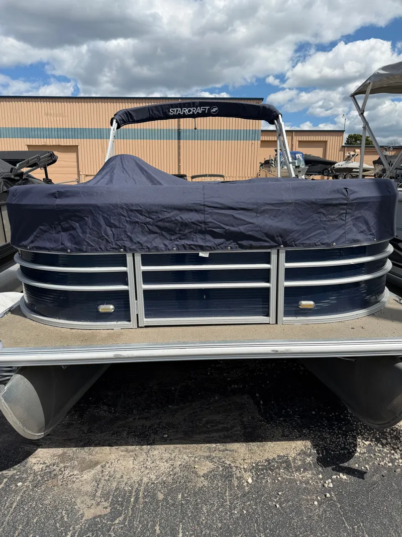 Slide: The Image of 2016 Starcraft Stardeck 206 Cruise pontoon boat with cover. - 9
